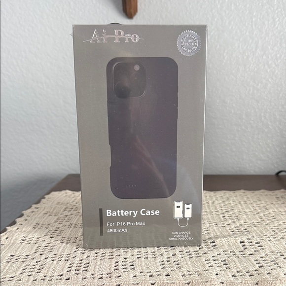 Black Battery Case for iP16 Pro Max